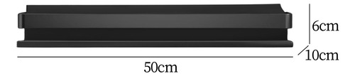 Estantes Flotantes Organizador De Ducha Soporte Negro 50cm