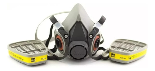 Mascara Respirador Media Cara 3m Talla L 6300 + Filtro 6003