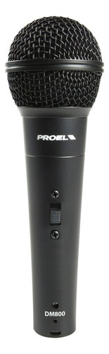 Proel Dm800 Microfono Cardioide Dinamico Karaoke Voz Con 5 Color Negro