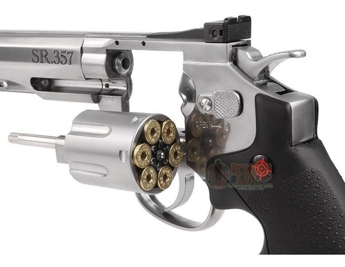 Imagen 5 de 8 de Revolver 357 Crosman Fullmetal Armas Pistolas + Regalos Bbs