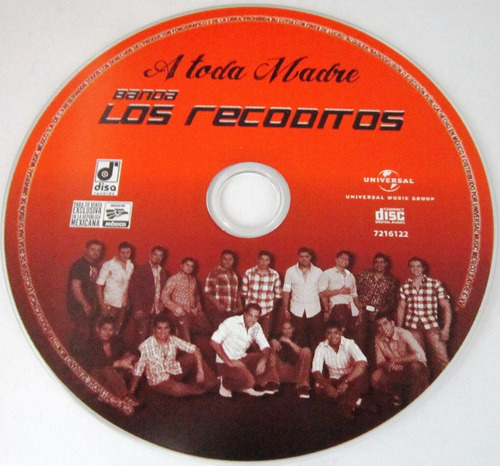 Banda Los Recoditos - A Toda Madre Cd (Usado)