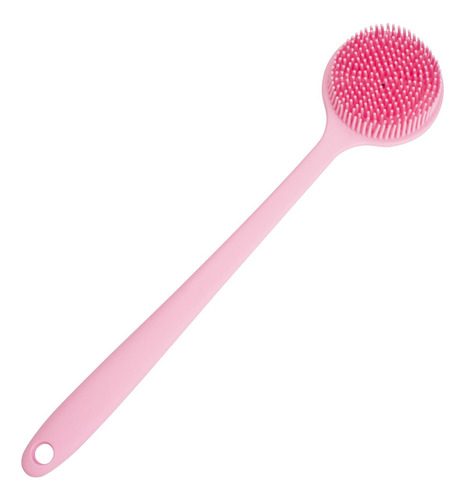 Cepillo De Baño De Silicona Suave Dnc Con Mango Largo (rosa)