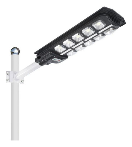 Foco Solar Led 600w Exterior + Mastil Reflector Led Sensor Movimento Alta Potencia Profesional 336 Led Tecnopro