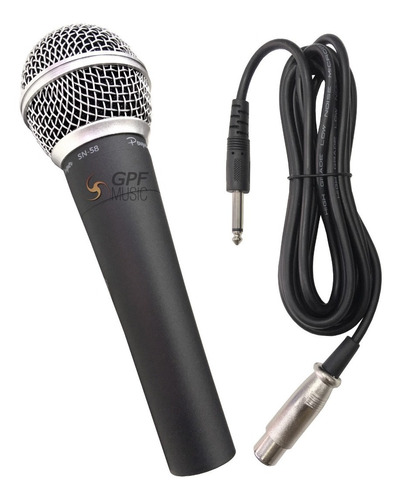 Microfono Dinamico Tipo 58 Con Cable Cardioide Parquer Sn-58