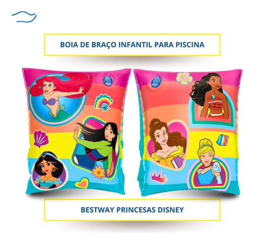 Boia De Braço Inflável Infantil Princesa Disney Bestway Mor