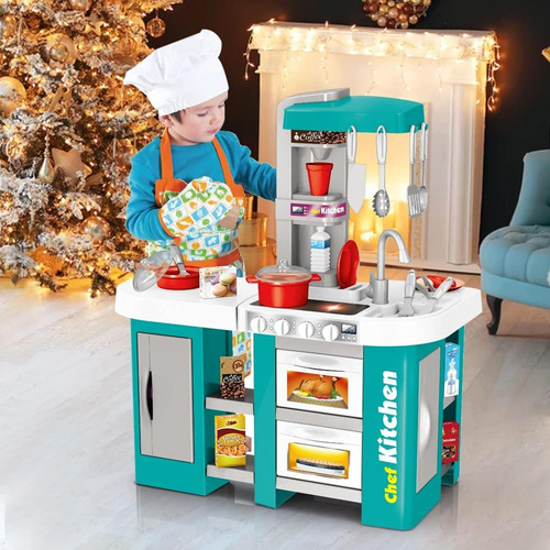 Juguete Cocinita Cocina Infantil Luz,sonido Niño Y Niña 53pz