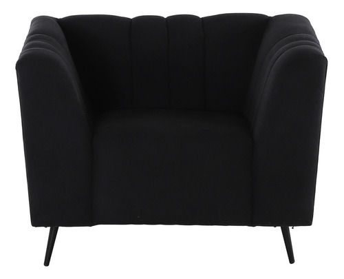 Sillón Muebles Dico Bilbao Negro Diseño De La Tela Terciopelo