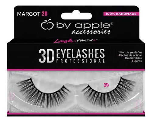 Pestañas Postizas 3d Profesionales By Apple 3d Eyelashes Color 20 Margot