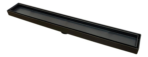 Ralo  Linear Oculto Banho Cozinha 5 X 90 Cm Preto