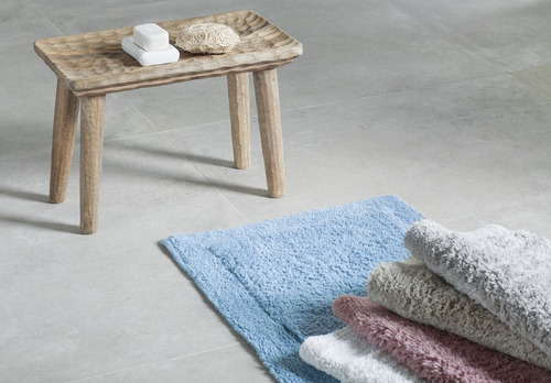 Tapete Elegance 100x60cm 100% Algodão Buddemeyer Cor Cinza 1829
