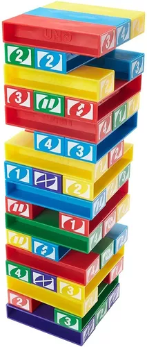 Jogo Uno Stacko Torre De Empilhar Mattel - Ri Happy