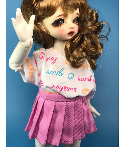 1/6 Bjd Doll Clothes Falda Plisada Clásica Jk Falda Unifor