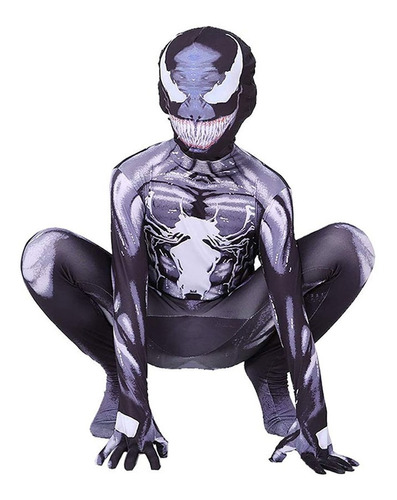Disfraz De Cosplay De Venom Para Niños