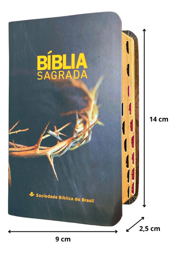 Biblia Sagrada Ra Coroa De Espinhos Edição De Bolso Com Indice Lateral