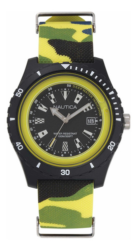 Reloj Hombre Nautica Napsrf007 Cuarzo 46mm Pulso En Silicona