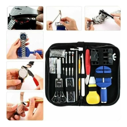 Kit Herramientas Reparación De Relojes 147 Pcs