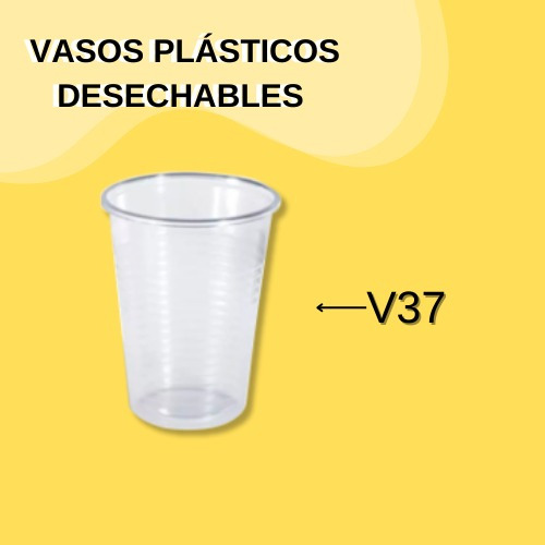 Vasos Plasticos V37 Caja De 50 Paqx100 Unid De 74 Cc