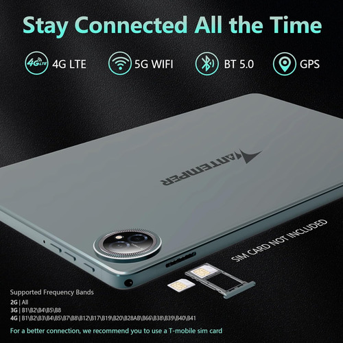 Tableta Android 14 De 10 Pulgadas, Tableta Celular 4g, Octa-