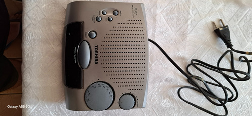 Radio Relogio Rr 1267 Toshiba Usado..ler Descrição. Prateado (Usado)