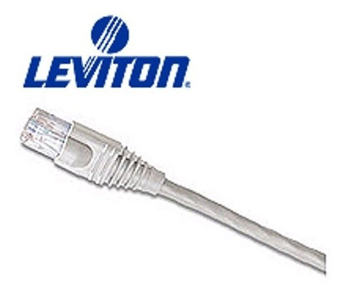 Caja 25 Unidades Leviton Patch Cord Cat6 2.1mt Color Gris