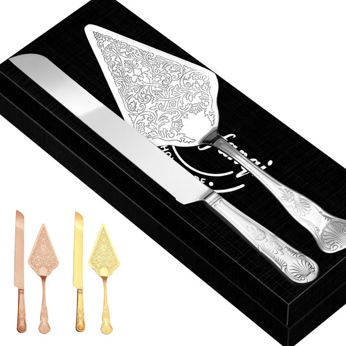 Zimfanqi Juego De Cuchillo Y Servidor Para Pastel De Boda