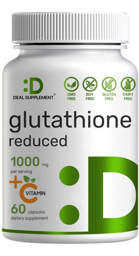 Glutatión Reducido 1000 Mg - 60 Cápsulas Antioxidante Eg G32 Sabor Nd