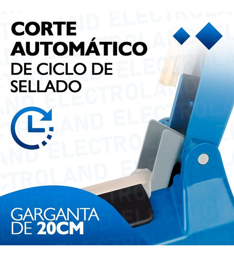 Selladora Cortadora Bolsa 20cm Regulador Mayor Potencia
