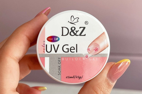 Gel D&z Uv Construtor 50g Builder Alongamentos Unhas Nails Cor Clear 50g