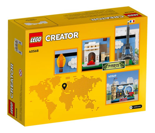 Tarjeta Postal Lego Paris De Building Toy, 213 Unidades, Con