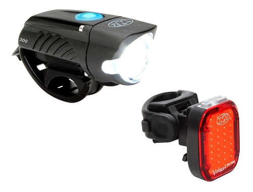 Lámparas NiteRider Swift 300 Vmax 150 Led Usb Combo Color Negro