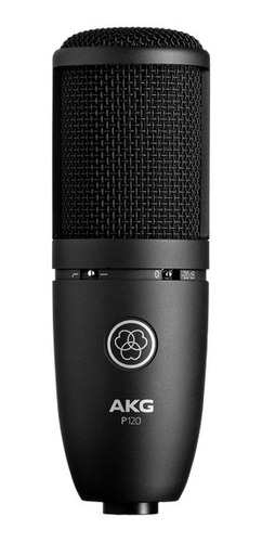 Imagen 1 de 7 de Micrófono AKG P120 condensador cardioide negro