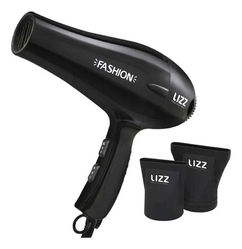 Secador Fashion 2200 Watts 220v Preto - Lizz Profissional