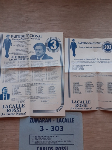 Elecciones 1989 Lista 3 Partido Nacional - Canelones