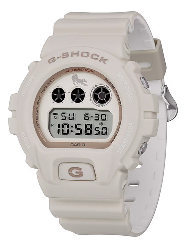 Reloj Hombre Casio Dw-6900shb-7dr G-shock Correa Beige Bisel Beige Fondo Beige