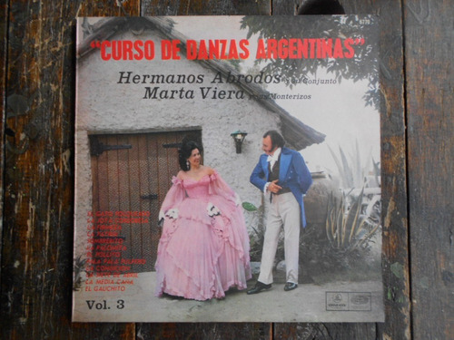 Hnos Abrodos Curso De Danzas Argentinas Vol 3 Lp Vinilo Nm