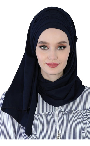 Aishas Instant Hijab Bufandas Para Mujer, 95% Algodón Preata