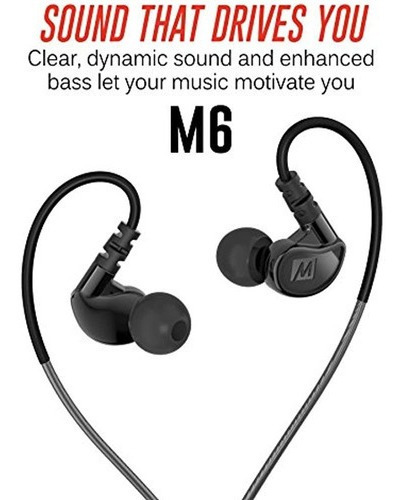 Imagen 5 de 7 de Mee Audio M6 Audifonos Internos Deportivos Con Cable A Prue
