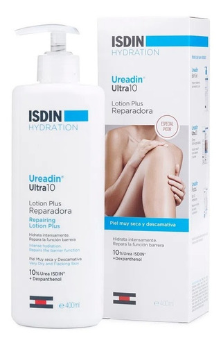 Imagen 1 de 1 de Isdin Ureadin Hydration Ultra 10 Loción Plus Reparadora Hidratante Pieles Secas 400ml Tipo De Envase Botella Fragancia Suave