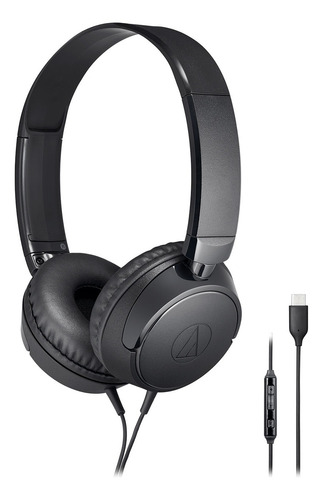 Audífonos On-ear Con Conector Usb-c Ath-s120c-bk Audio Techn