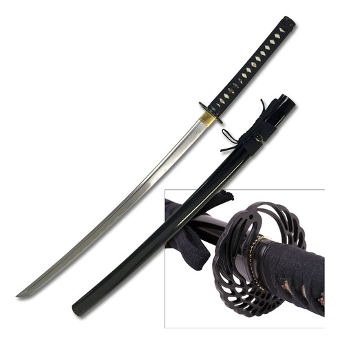 Katana Black Fenix Fulltang 1060 Canal Sangre Filo Espada