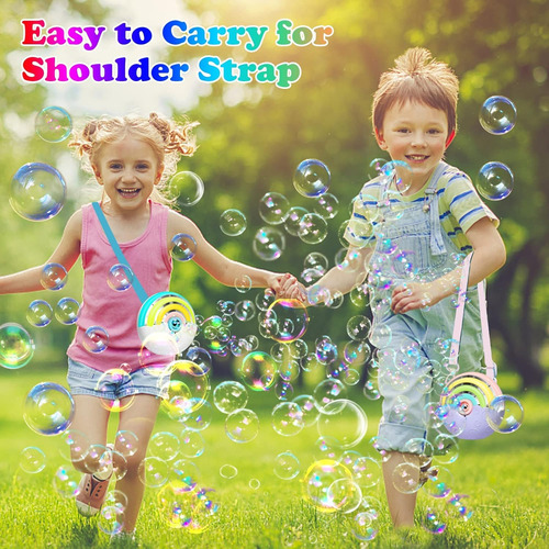 Máquina Automática De Burbujas Para Niños, Sopladora Portáti
