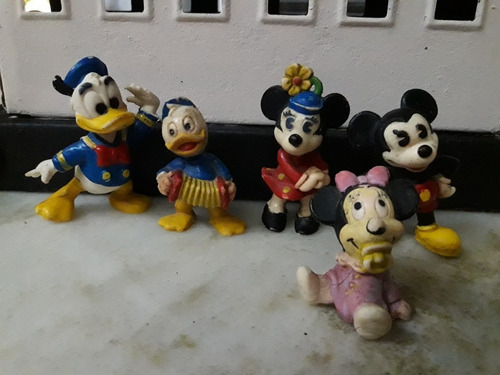 Walt Disney Miniaturas Personajes Goma,son 5 En Total