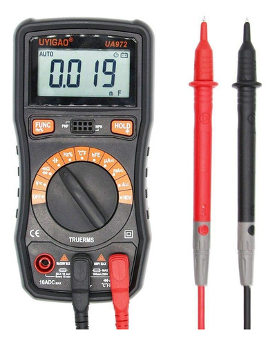 Ua972 Mini Lcd Digital Multimetro Dc Ac Voltaje Corriente