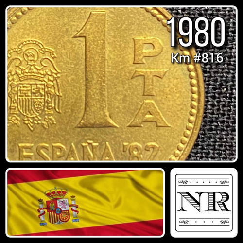 España - 1 Peseta - Año 1980 (80) - Km #816 - Fifa '82