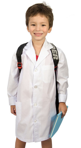 Imagen 2 de 2 de Guardapolvo Niño Unisex Talle 6 Con Broches