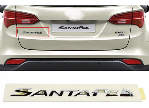 Emblema En Letras Para Hyundai Santafe Mod: 2014 A 2021