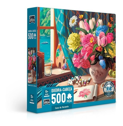 Quebra Cabeça Puzzle 500 Peças Casa De Veraneio Toyster
