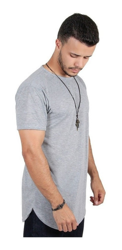 Imagem 10 de 10 de Kit C/4 Blusas Camisetas Camisas Longline Masculinas Longas