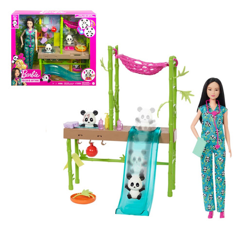 Barbie Profesiones Set De Juego Cuidadora De Pandas