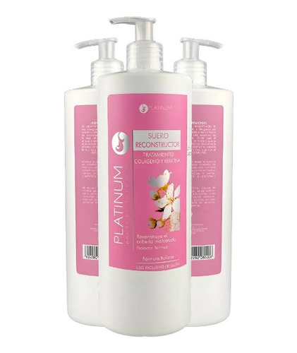 Kit 2 Suero Reparador 1 Lt Tratamiento Colágeno Keratina